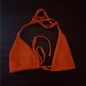 Orange shein bikini top